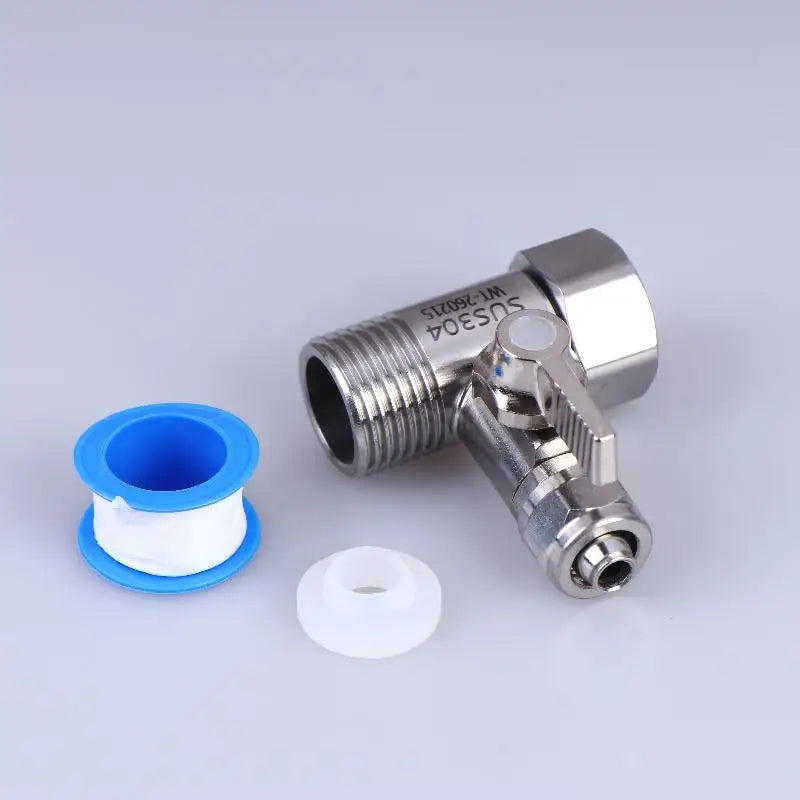 RO Feed Water Adapter 1/2" to 1/4" 3/8" Tap Tee & Ball Valve Plumbing Pipe Fitting Nixie