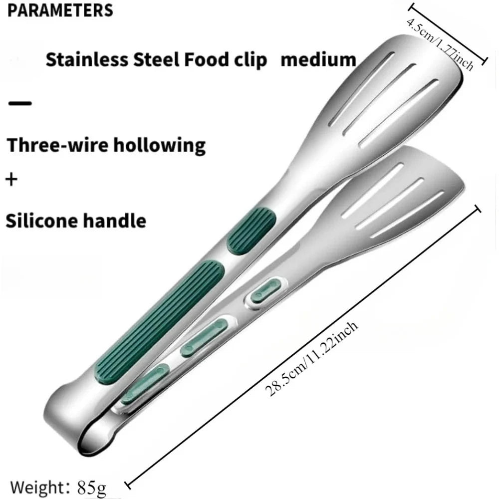 Stainless Steel Cooking Tongs with Heat-Resistant Handle Kitchen Cooking Tongs Nixie