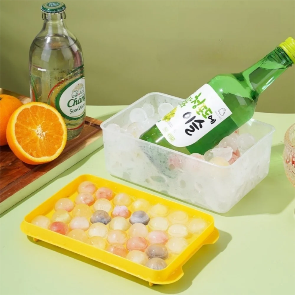 Round Ice Sphere Mold Tray with Scoop & Storage Box