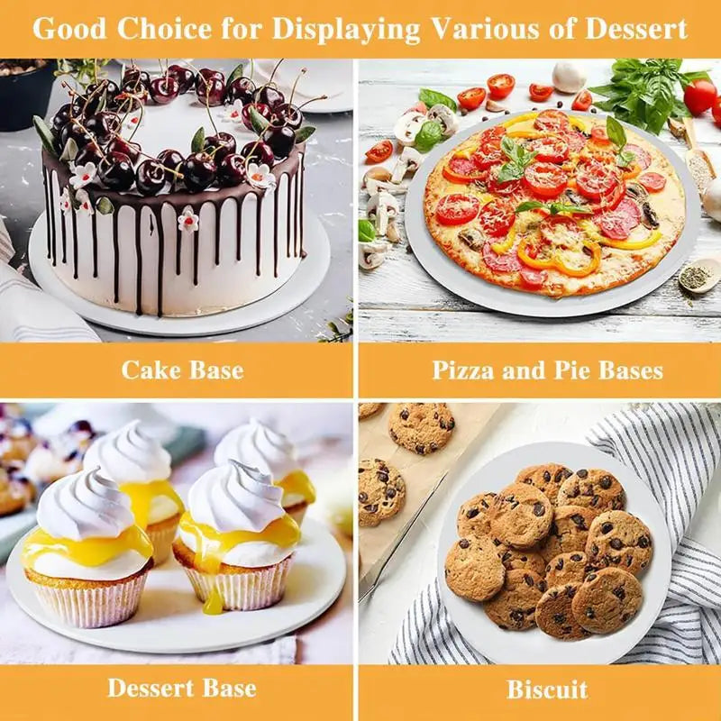 10pcs Round Corrugated Cake Boards – Greaseproof Cake Drums Cake Boards Nixie