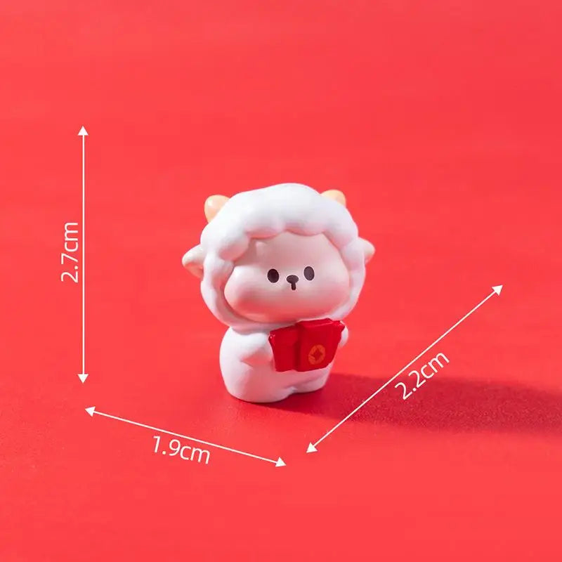 2027 Year of the Sheep Resin Figurine Set – Chinese New Year