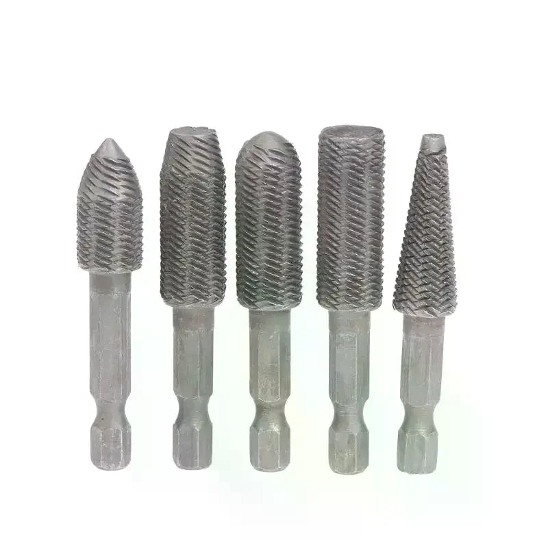 5-Piece Tungsten Carbide Rotary Burr Die Grinder Bit Set