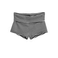 Women's Striped Elastic Waist Casual Summer Shorts Women's Casual Shorts Nixie White M