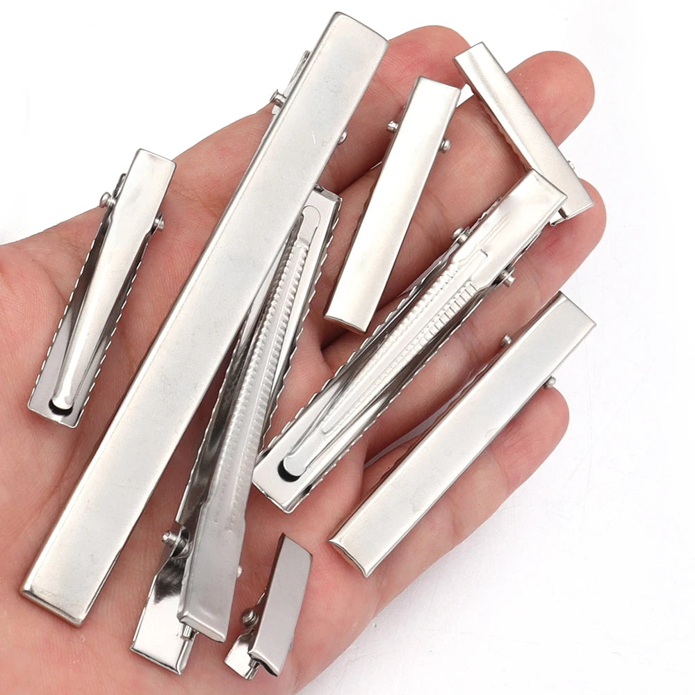 Metal Duckbill Alligator Hair Clips Flat Hairpins 20-50pcs