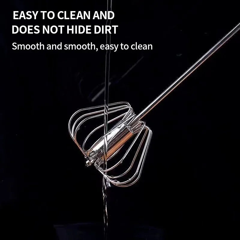 Semi-Automatic Manual Egg Beater Stainless Steel Cream Mixer Manual Egg Beater Nixie