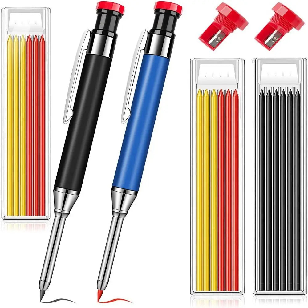 Deep Hole Marking Pencil with Built-In Sharpener | Carpenter Carpenter Marking Pencil Nixie