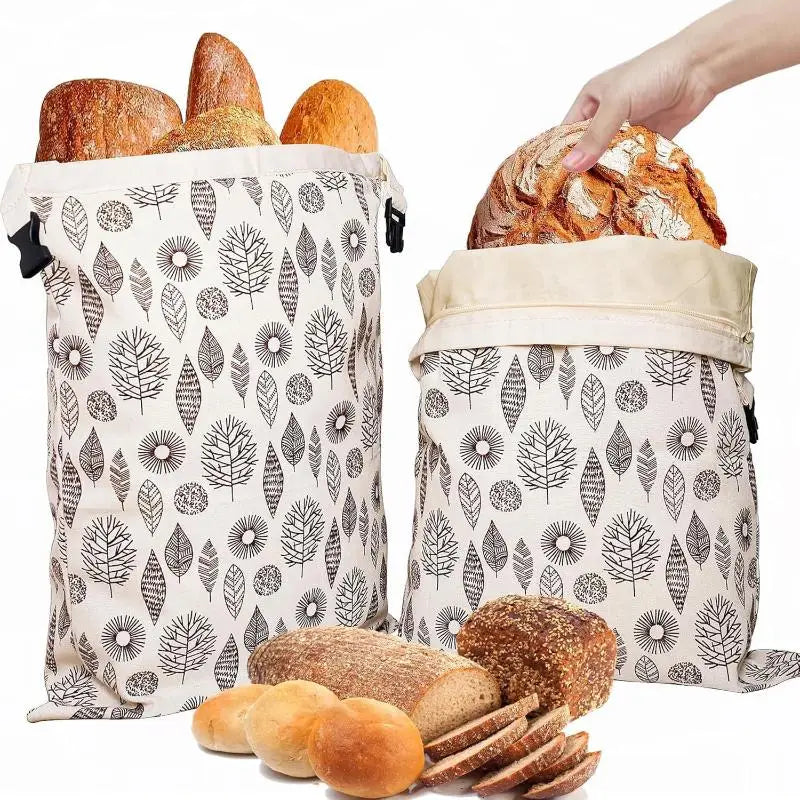 Reusable Beeswax Bread Bag – Eco Linen Food Storage Pouch Food Storage Bag Nixie