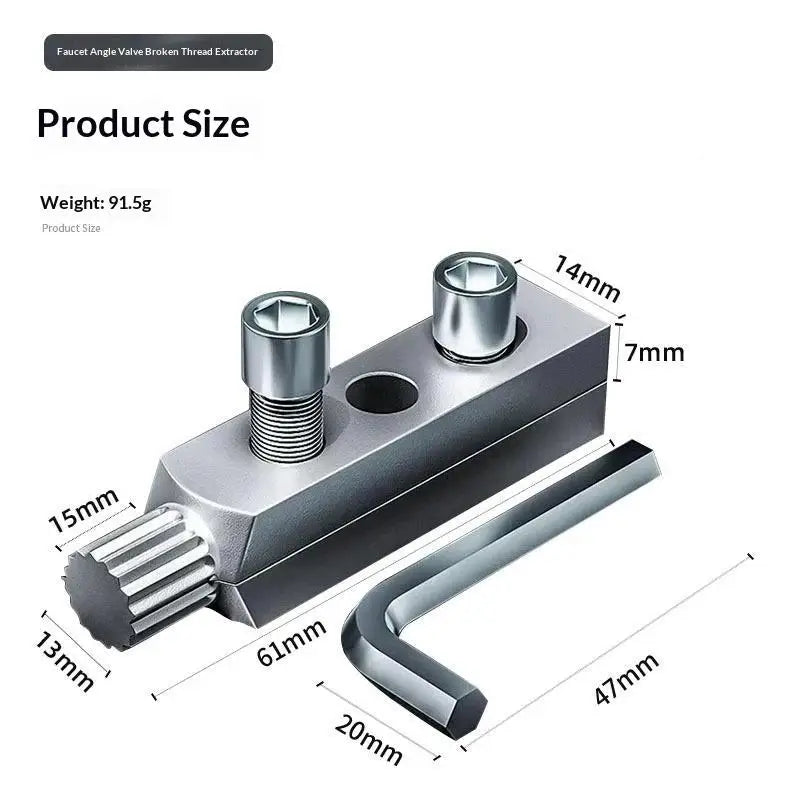Heavy Duty Broken Screw Extractor – 1/2 & 3/4 Inch Pipes Screw Extractor Tool Nixie A2