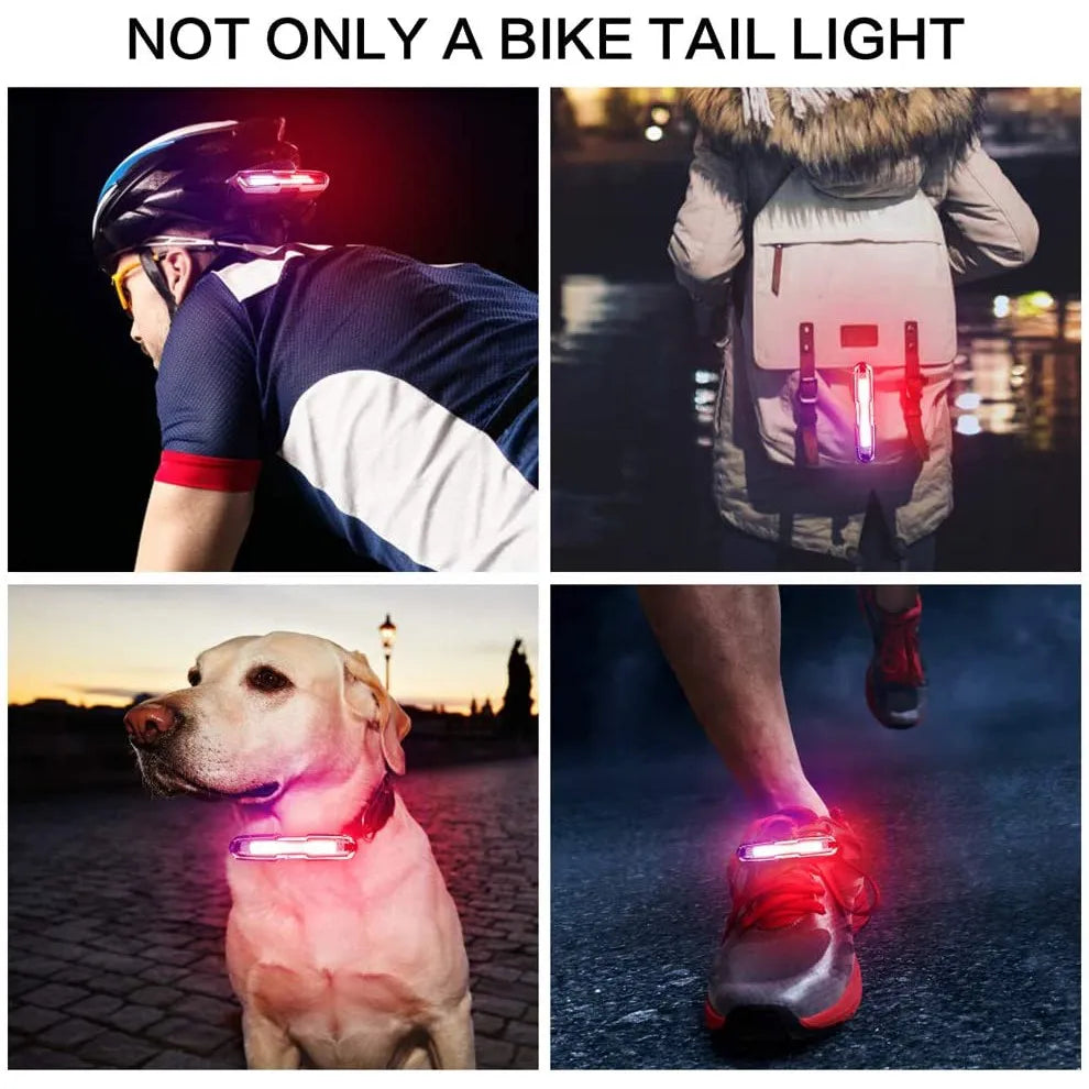 BUCKLOS LED Bike Tail Light USB Rechargeable | MTB & Road