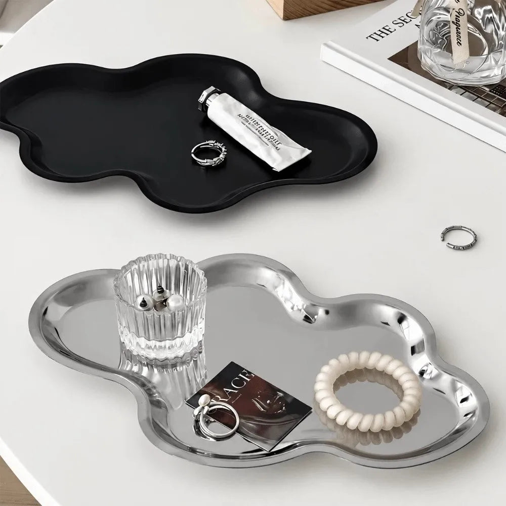 Cloud Shaped Stainless Steel Storage Tray | Jewelry & Key Organizer