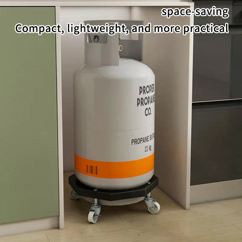 Portable Stainless Steel Gas Cylinder Storage Rack with Casters Cylinder Storage Rack Nixie