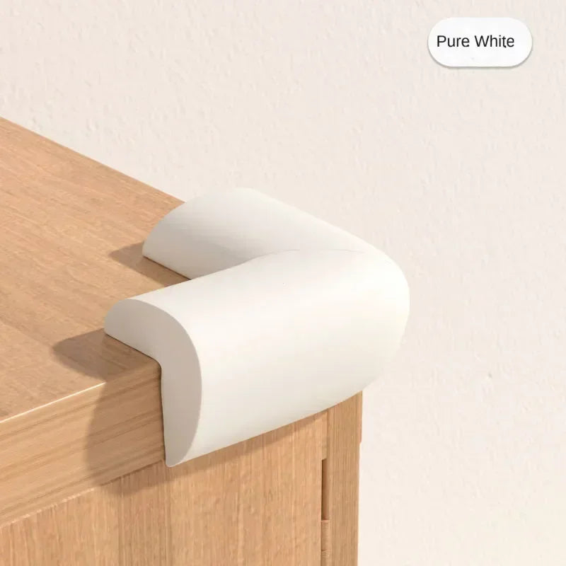 4-Pack Baby Corner Guards – Soft NBR Table Edge Protectors Baby Corner Guards Nixie White 4PCS