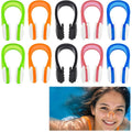 Swimming Nose Clips 10 Pack – Silicone Nose Plugs & Storage Case Swimming Nose Clips Nixie 10Pcs