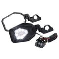 UTV Side Mirrors with LED Lights – Fits Polaris RZR & Can-Am UTV Side Mirror Nixie Mirrors