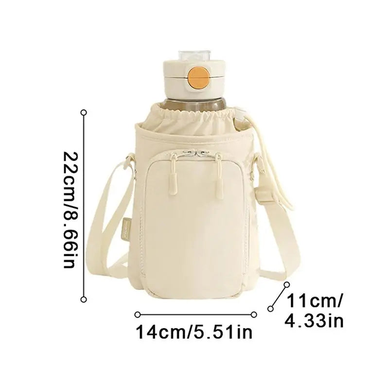 Portable Water Bottle Sling Bag – Adjustable Strap & Phone Pocket Water Bottle Sling Bag Nixie
