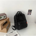 Nixie Large Canvas Laptop Backpack – Vintage Travel Daypack Canvas Backpack Nixie BB-064-Black