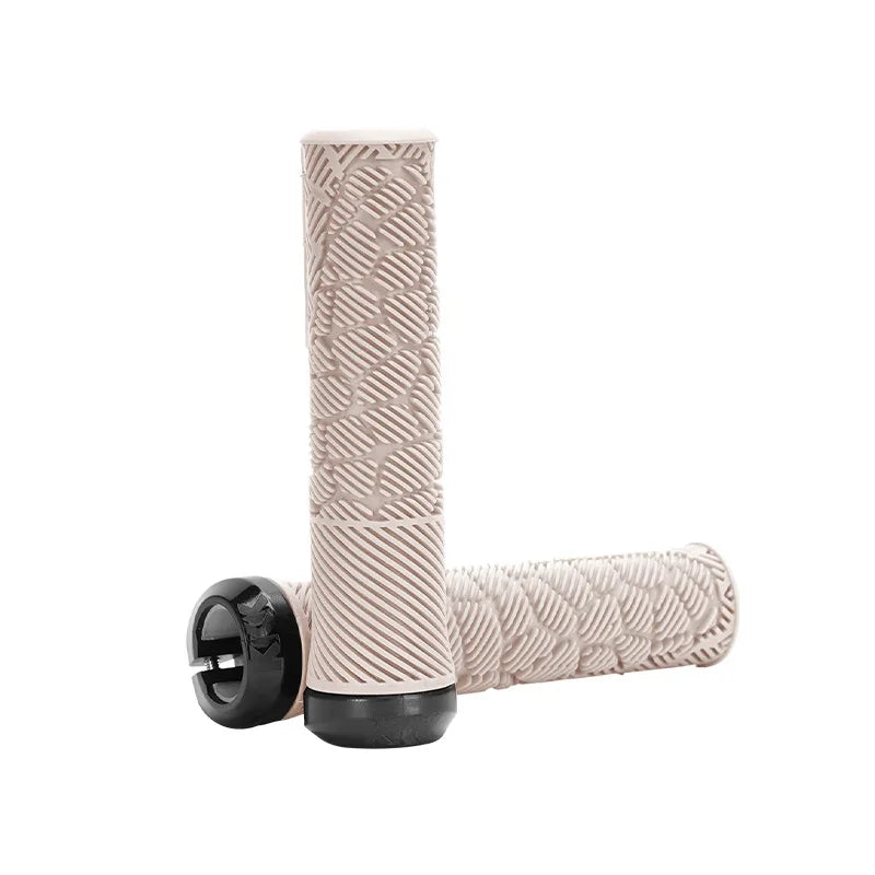 ENLEE TPE MTB Lock-On Handlebar Grips – Anti-Slip Bike Grips MTB Handlebar Grips Nixie Light Pink