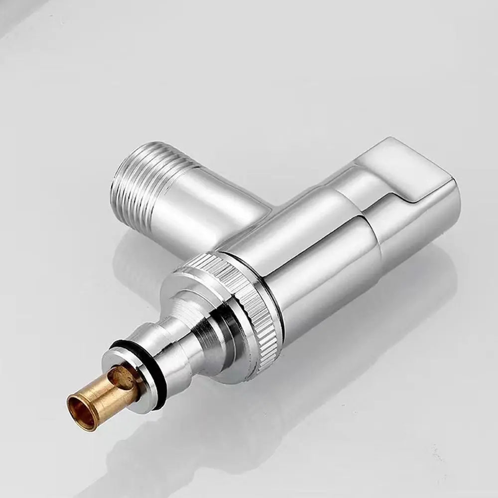 Wall-Mounted Stainless Steel Washing Machine Faucet Valve G1/2 Angle Valve Faucet Nixie