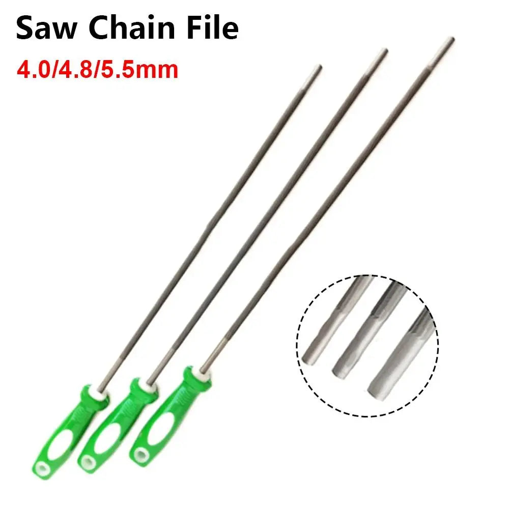 Chainsaw Round File Sharpener 4.0/4.8/5.5mm High Carbon Steel Chainsaw File Sharpener Nixie