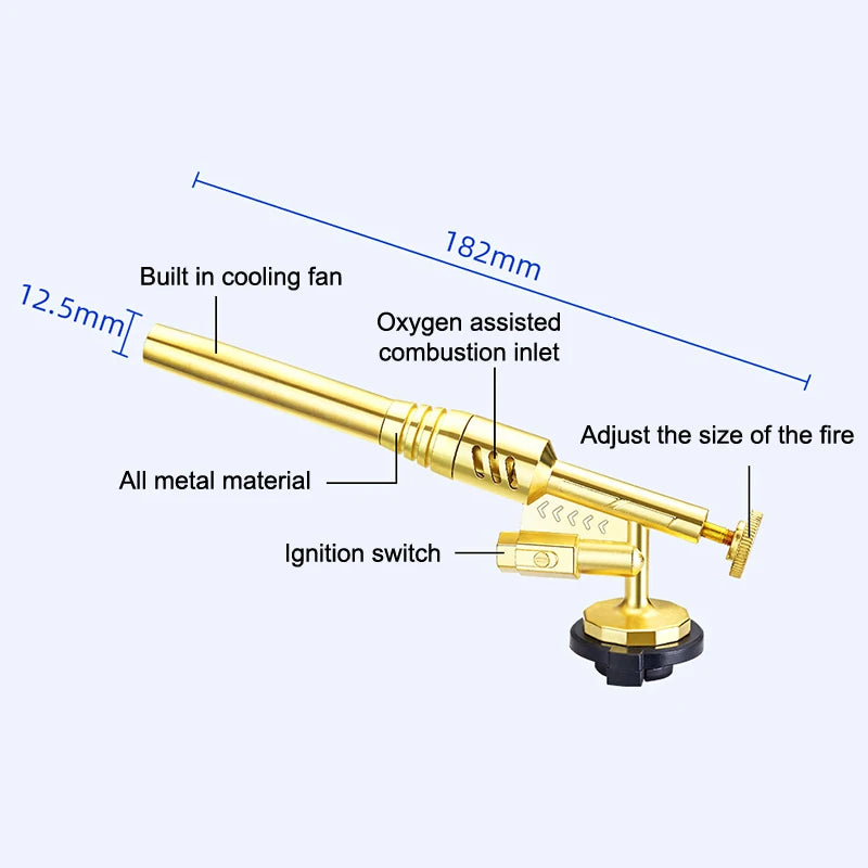 Portable Butane Gas Torch Nozzle for BBQ, Welding & Camping