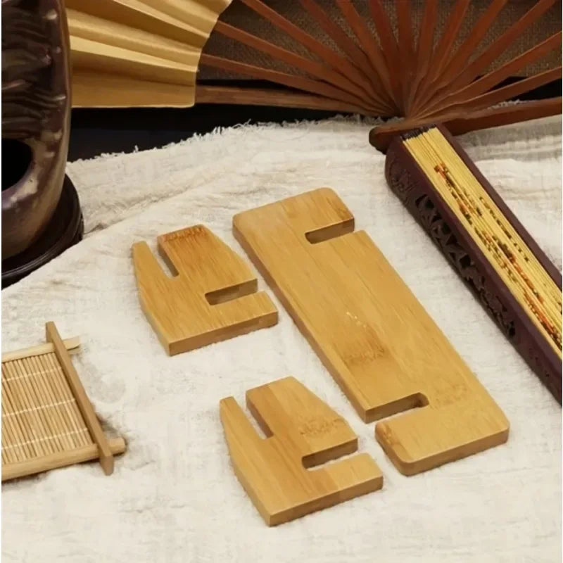 Bamboo Folding Fan Display Stand Holder – Home Decoration