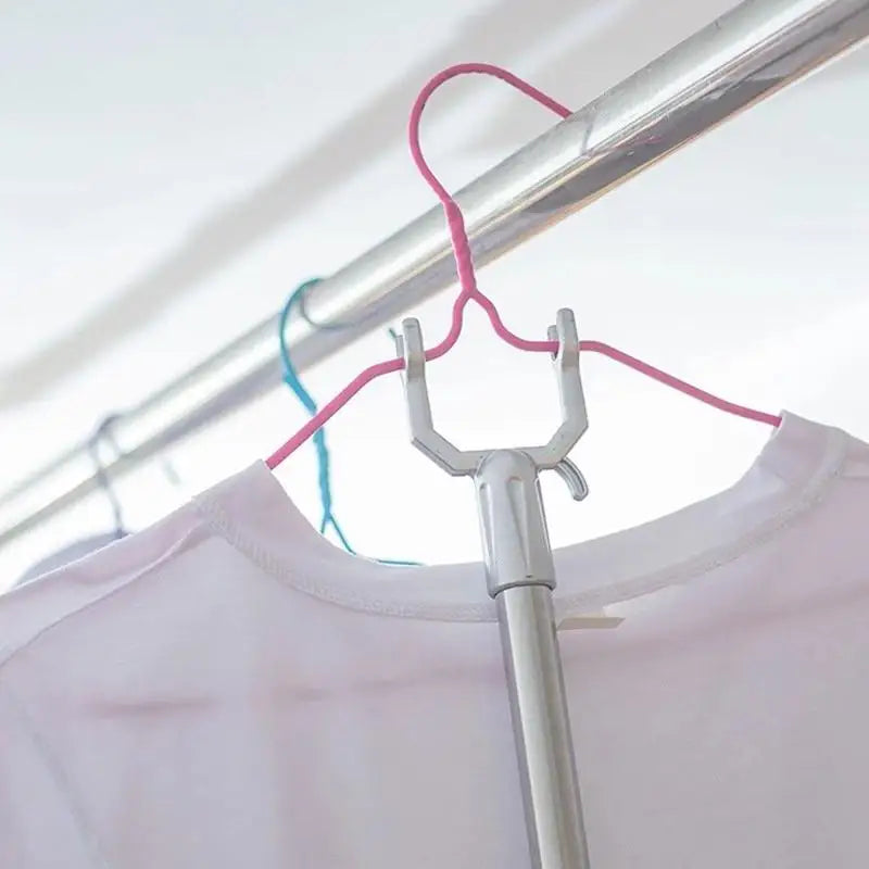 Telescopic Clothes Drying Pole – Adjustable Laundry Fork 83–143cm