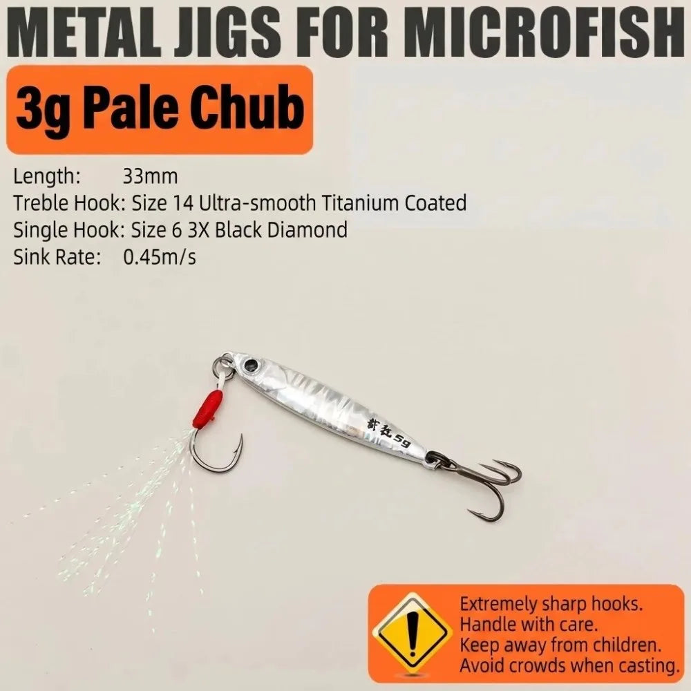Mini VIB Fishing Lure 3g & 5g Metal Iron Plate Bionic Bait Fishing Lure Nixie