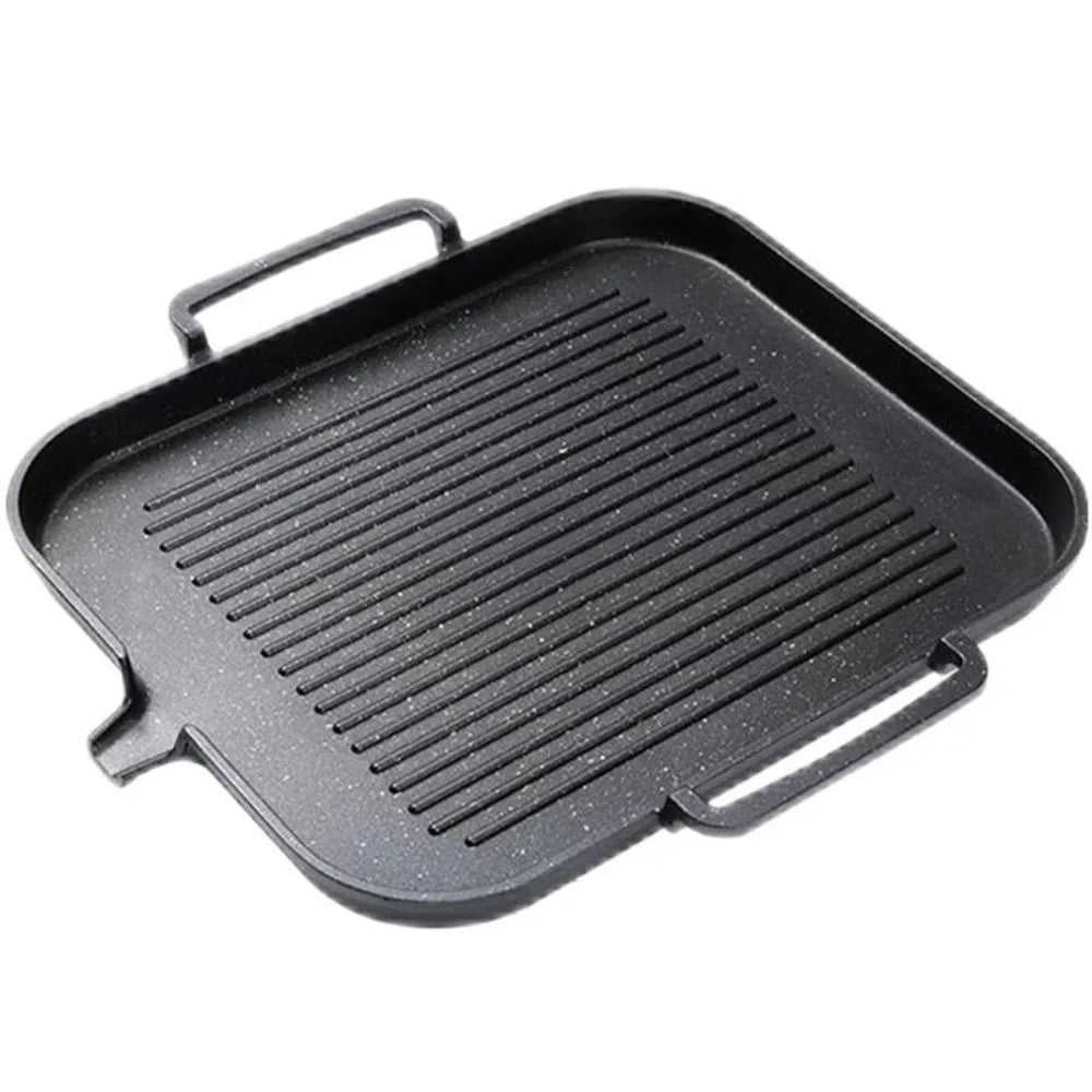 KOSUN Smokeless Nonstick BBQ Grill Pan – Korean Style Cooking BBQ Grill Pan Nixie Baking tray