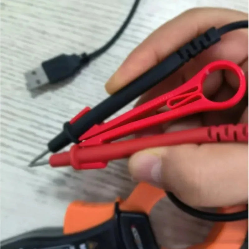 Ergonomic Multimeter Probe Test Lead Holder – One-Hand Clamp Probe Test Holder Nixie