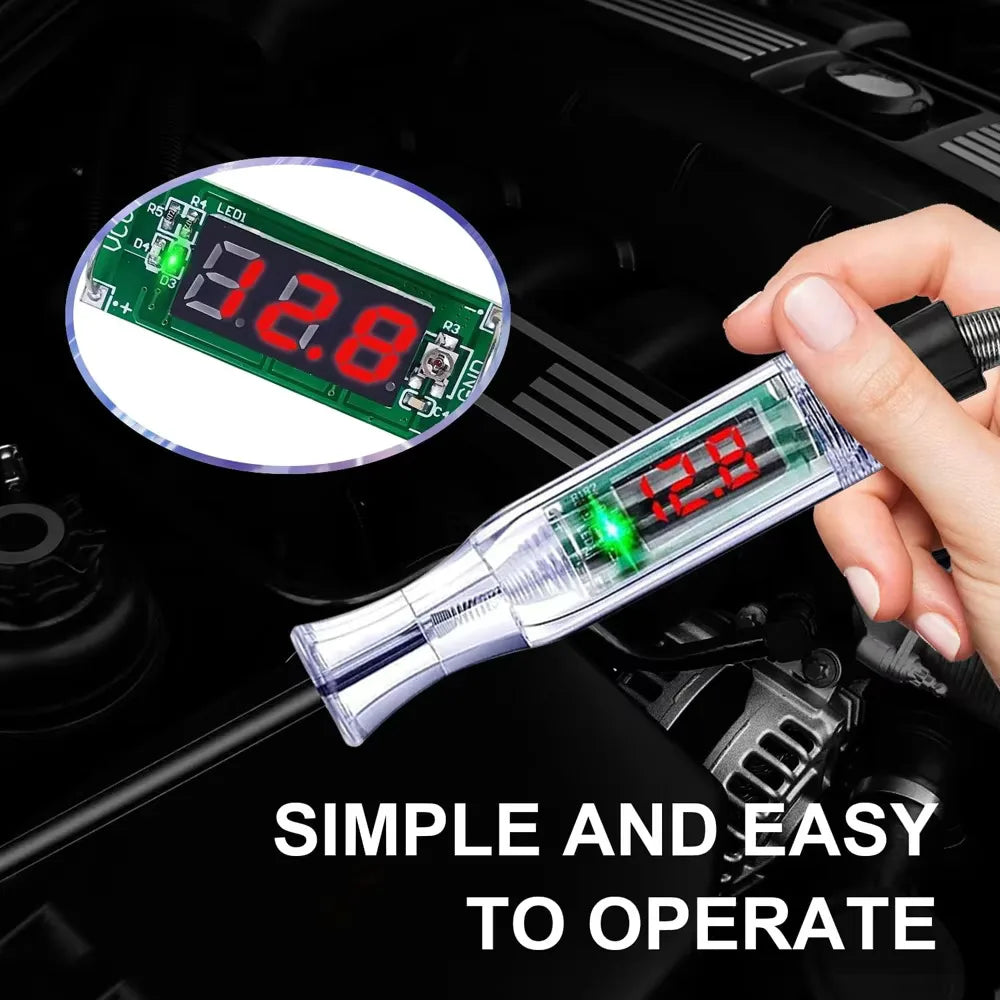 Digital Voltage Circuit Tester Pen for Car & Truck 6V–72V Automotive Circuit Tester Nixie