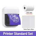 Marklife C50 Mini Bluetooth Thermal Label & Tattoo Printer Thermal Label Printer Nixie Standard Set
