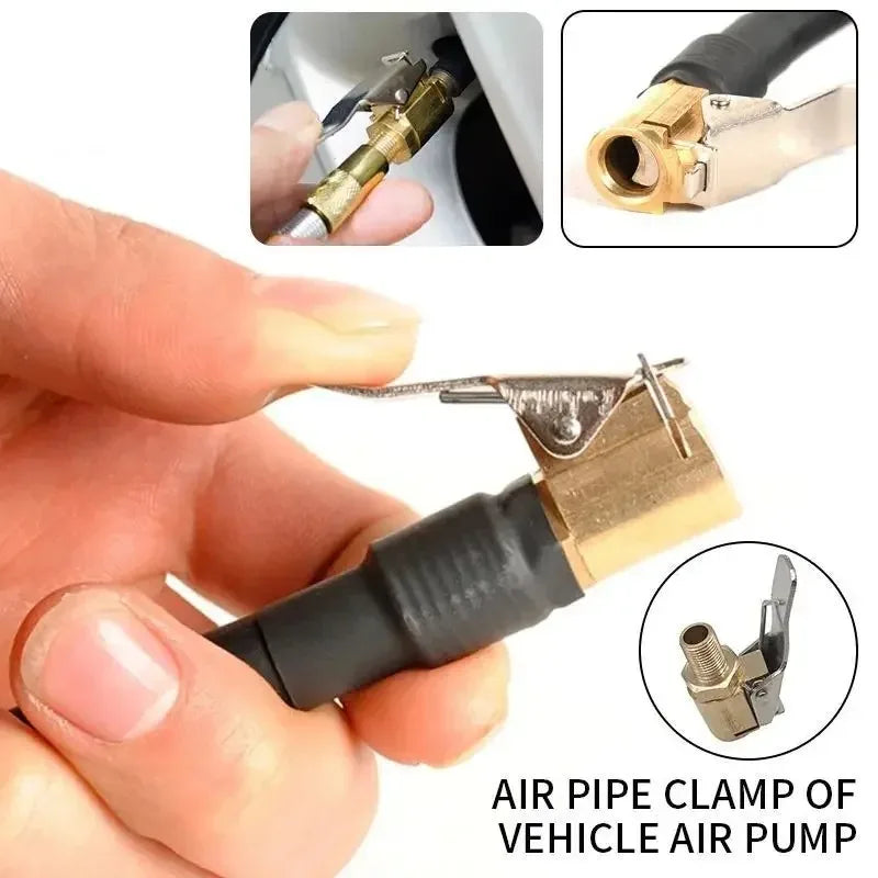 8mm Tire Air Chuck Inflator Valve Clip Clamp Connector Adapter Tire Inflator Adapter Nixie