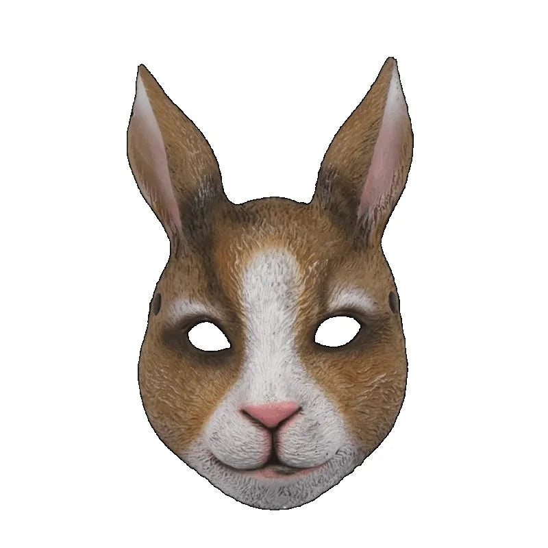 PU Foam Full Face Rabbit Mask – Gothic Halloween Party Mask Costume Face Mask Nixie