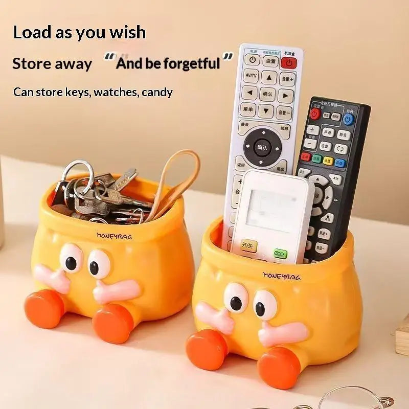 Cartoon Desktop Storage Organizer Box – Large Capacity 1/2PCS