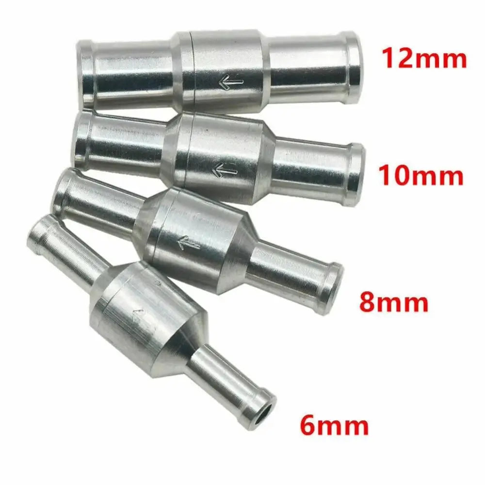 Aluminium Non-Return Check Valve Chrome NBR 6/8/10/12mm Inline Check Valve Nixie