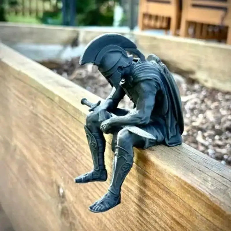 3D Printed Meditation Warrior Soldier Statue Collectible Figurine Collectible Figurine Nixie