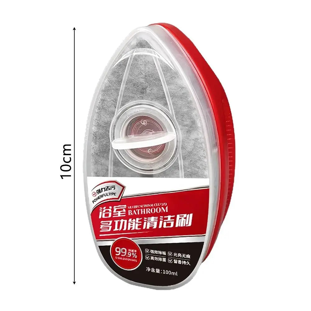 Bathroom Cleaner Brush with 100ml Liquid Compartment & Sponge