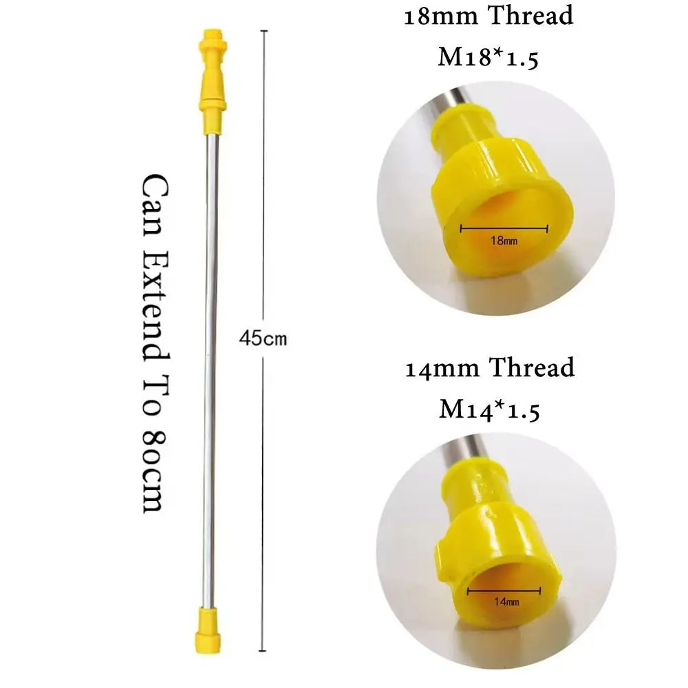 Retractable Garden Sprayer Rod 0.45–0.8m Stainless Steel Wand Garden Sprayer Wand Nixie