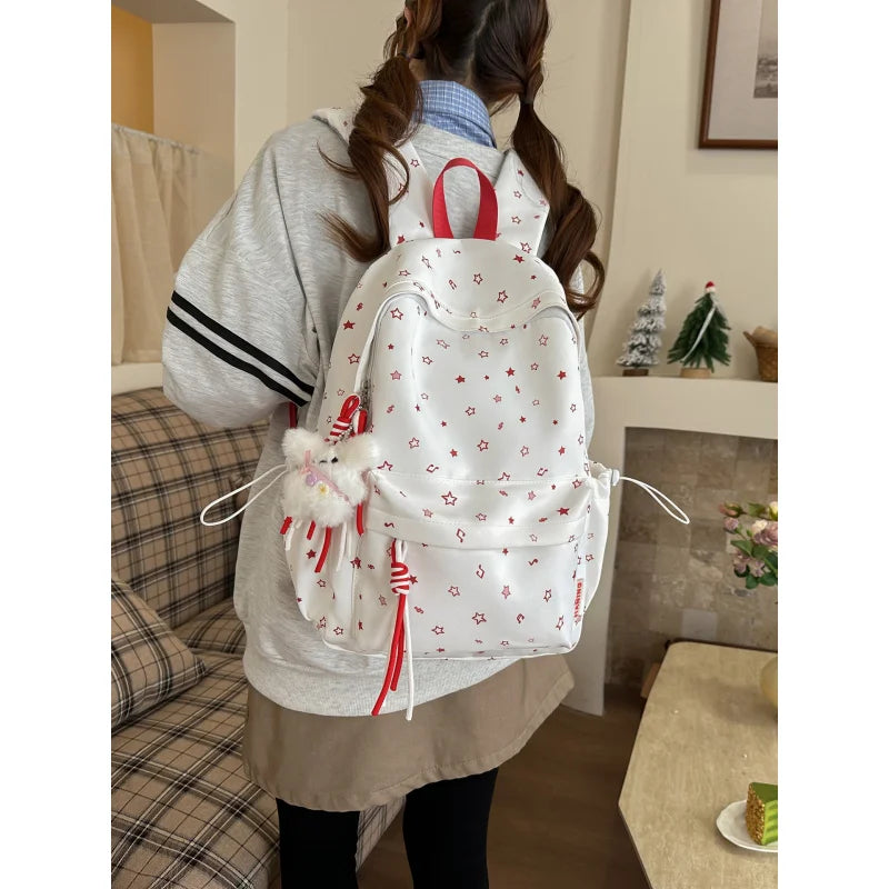 Korean Star Print Large Capacity Women's Backpack | Nixie Women's Backpack Nixie