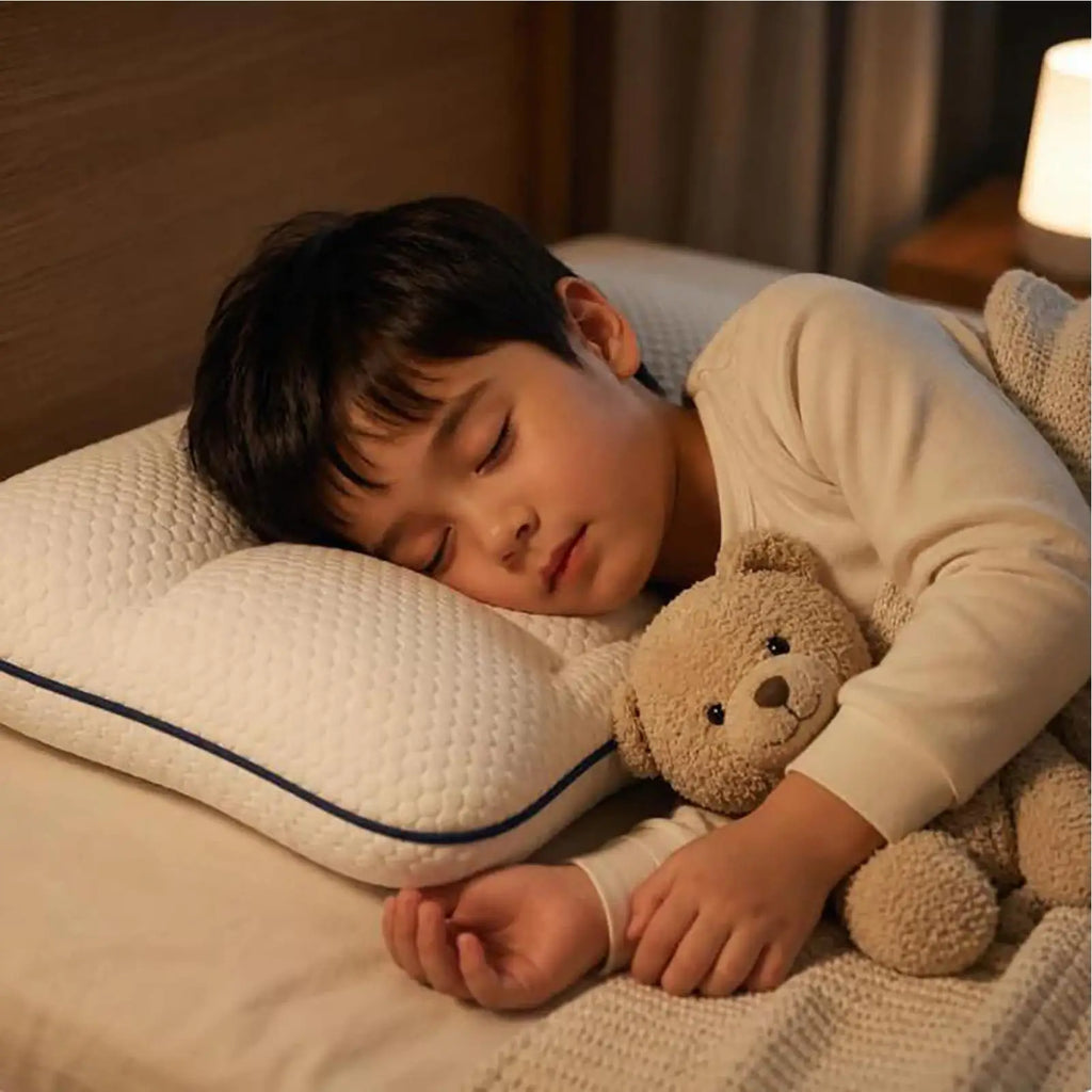 Kids Neck Support Pillow – Breathable Double-Sided Sleep Pillow Kids Sleep Pillow Nixie