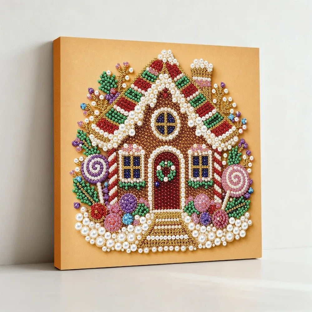 3D Christmas Pearl Art DIY Diamond Painting Kit | Holiday Gift Diamond Painting Kit Nixie