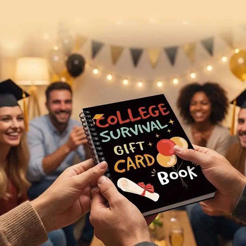 College Survival Gift Card Book | Graduation Cash Holder Gift Card Booklet Nixie