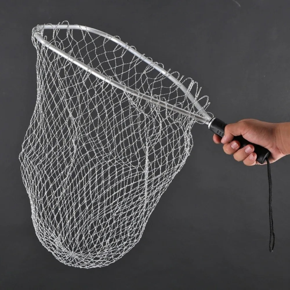 Anti-Hook Fishing Landing Net | Alloy Frame, Large Capacity Fishing Landing Net Nixie