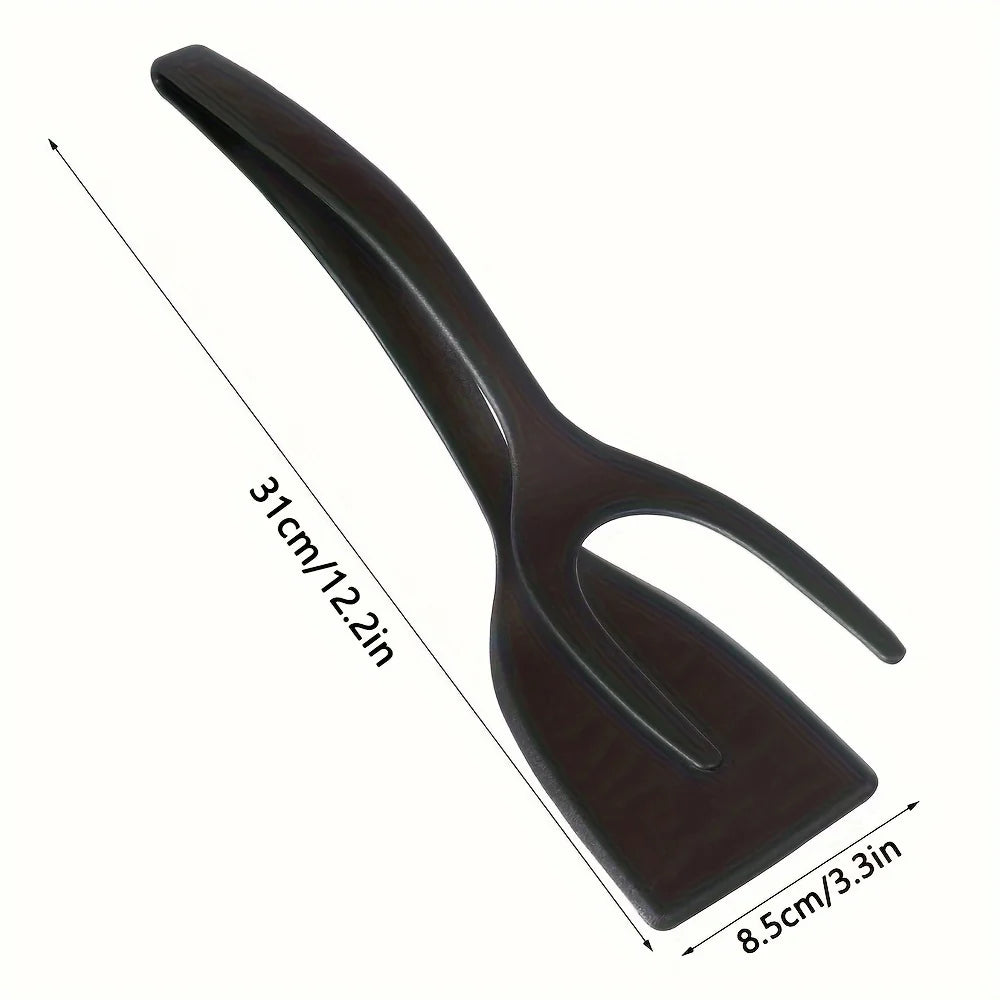 Grip & Flip Spatula Tongs – Non-Stick Egg Flipper Tool Spatula Tongs Nixie