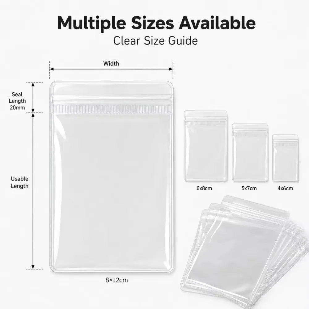 PVC Transparent Ziplock Jewelry Bags – Rings, Earrings & More Jewelry Storage Bags Nixie