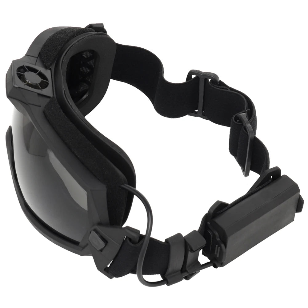 Anti-Fog Airsoft Paintball Goggles with Micro Fan | Clear Lens Protective Goggles Nixie