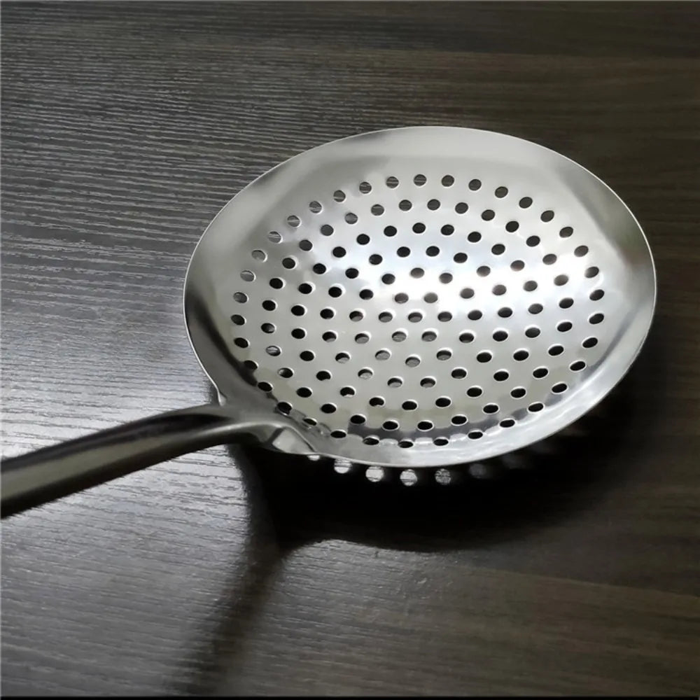 304 Stainless Steel Long Handle Colander Strainer Scoop