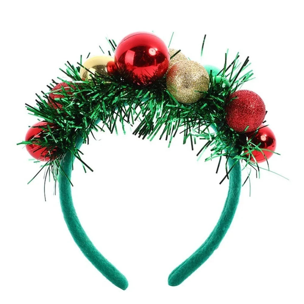 Christmas Colorful Ball Headband – Festive Holiday Hair Accessory