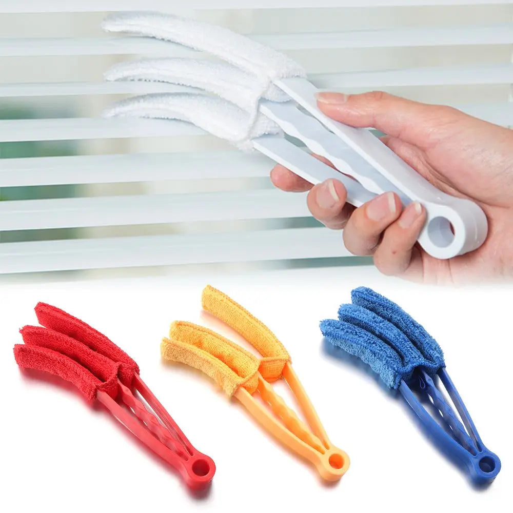 Microfiber Venetian Blind Cleaner Brush – 3-Arm Duster Clip Blind Cleaner Brush Nixie