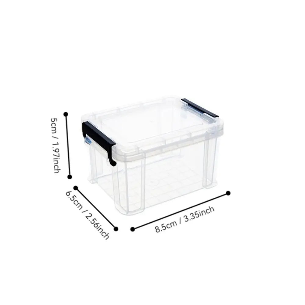 Mini Transparent Stackable Plastic Storage Box – Desktop Organizer